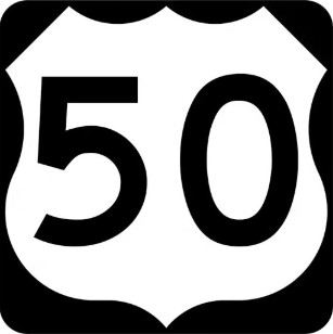 US Route 50 Sign